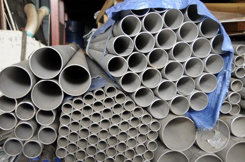 스텐 중고자재(파이프)